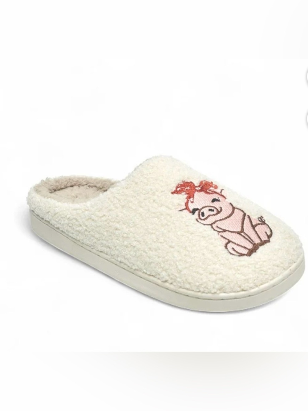 Aéropostale Women’s Fuzzy Pig Mule Slippers *NWT*